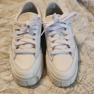 White Platform Sneakers
